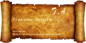 Trattner Arnold névjegykártya